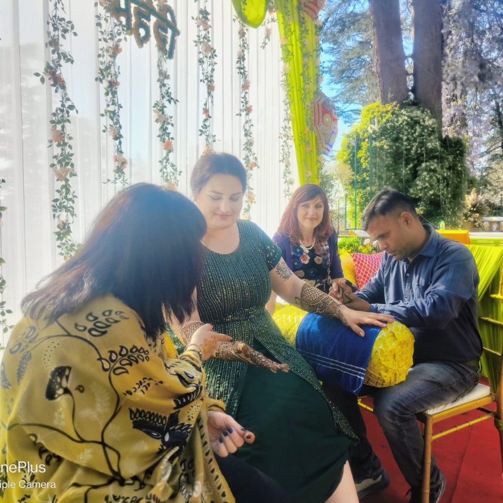 International Celebrity — celebrity bridal Mehandi Shimla