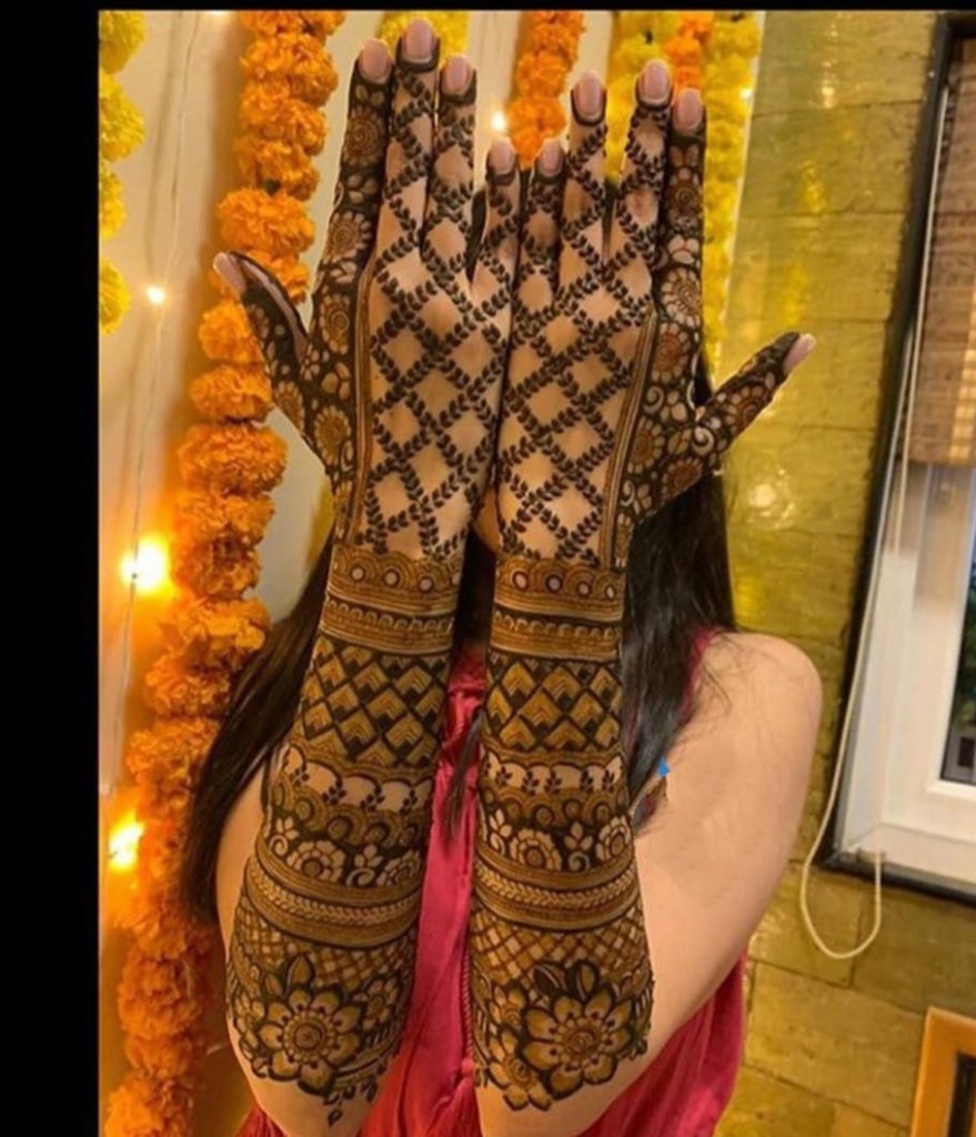 Royal blue bridal mehandi Shimla