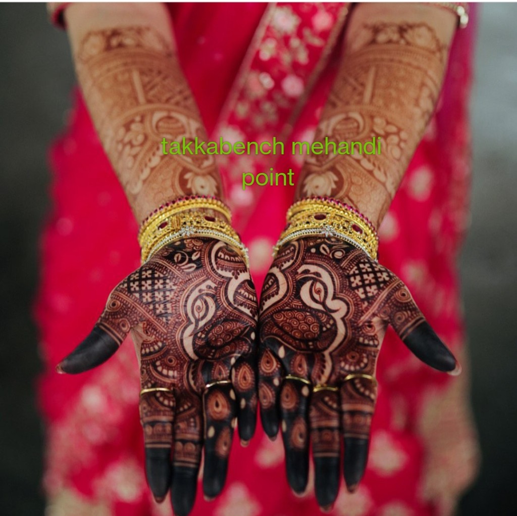 Portrait mehandi palms — Shimla bridal henna